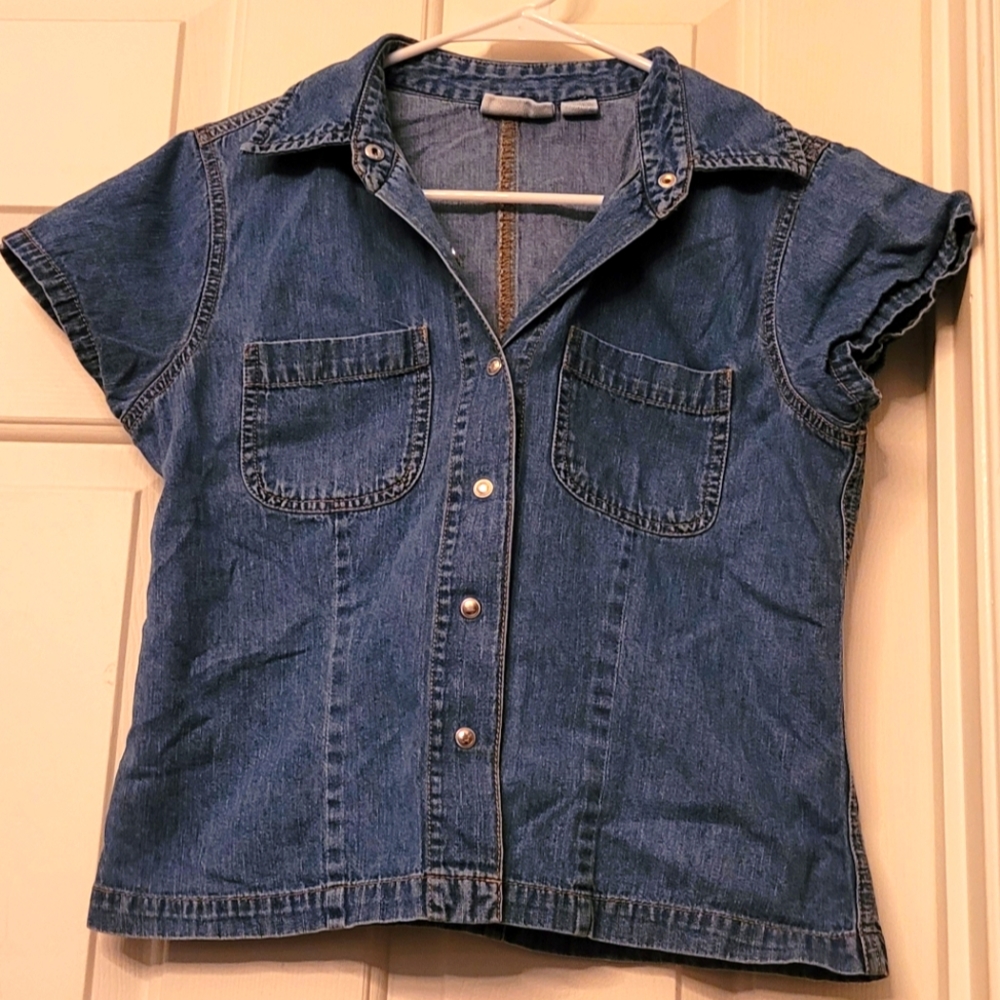 Jean button shirt